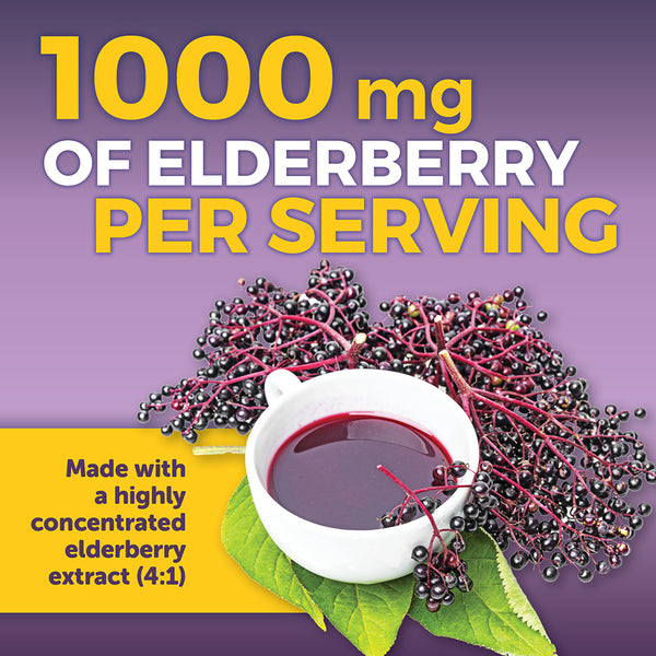 Elderberry, Vitamin C + Zinc