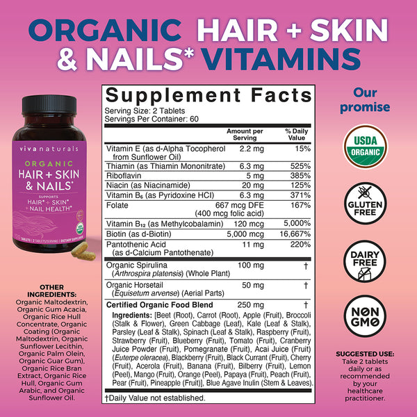 Organic Hair + Skin & Nails*